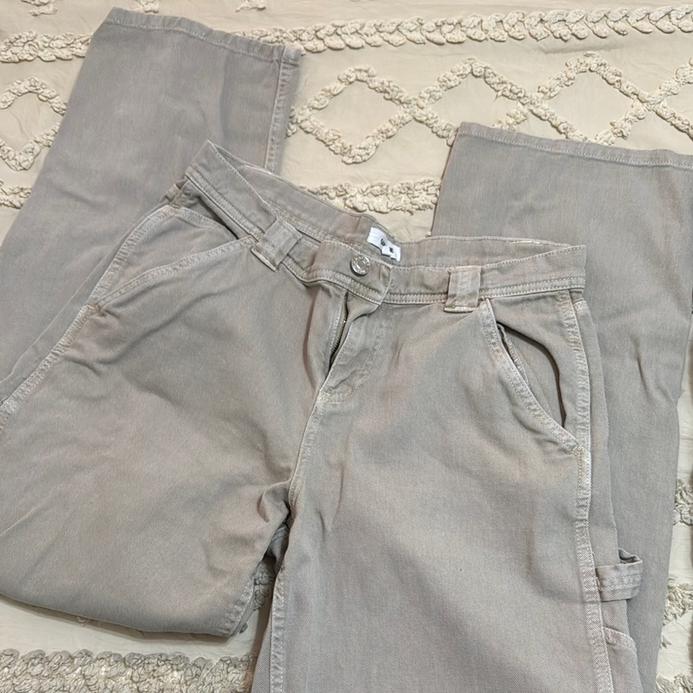 garage tan khaki cargo pants